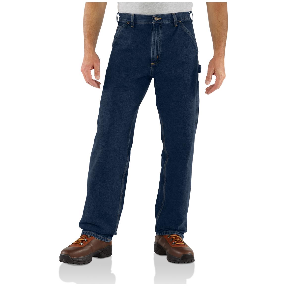 Carhartt® Washed Denim Work Dungarees - 226709, Jeans & Pants at ...