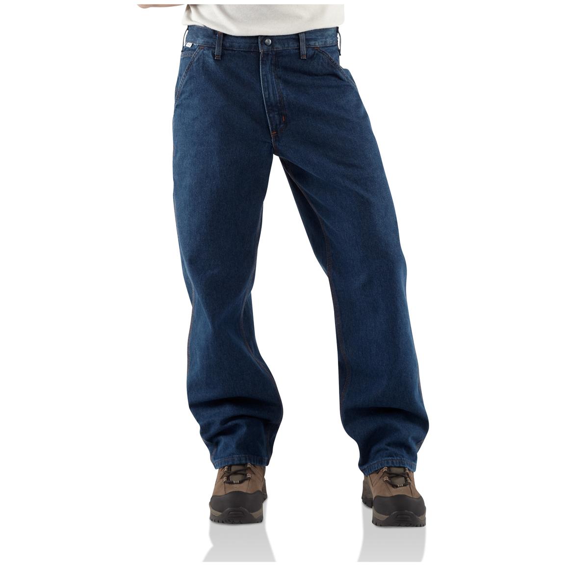 Carhartt® Flame-Resistant Relaxed-Fit Denim Jeans - 226800, Jeans ...