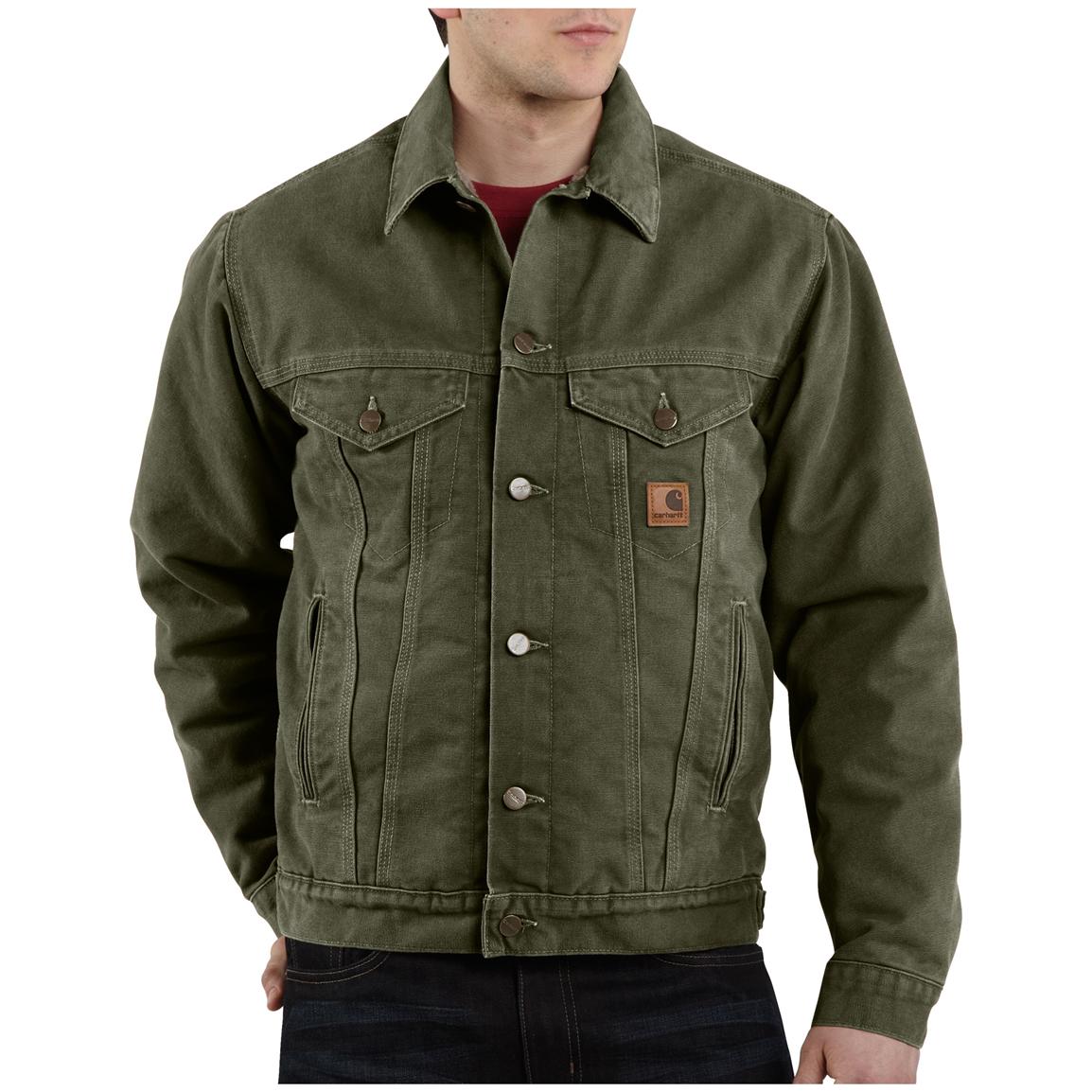 army green jean jacket