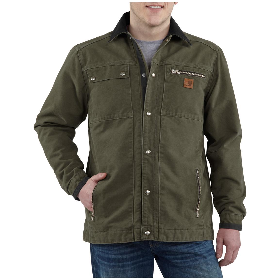 Men's Carhartt® Sandstone Multi - Pocket Jacket - 227113, Insulated ...