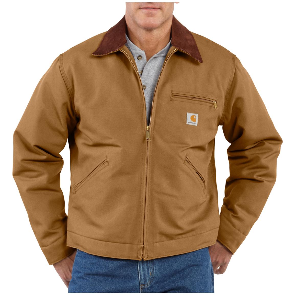 Men's Carhartt® Duck Detroit Jacket - 227118, Insulated Jackets & Coats ...