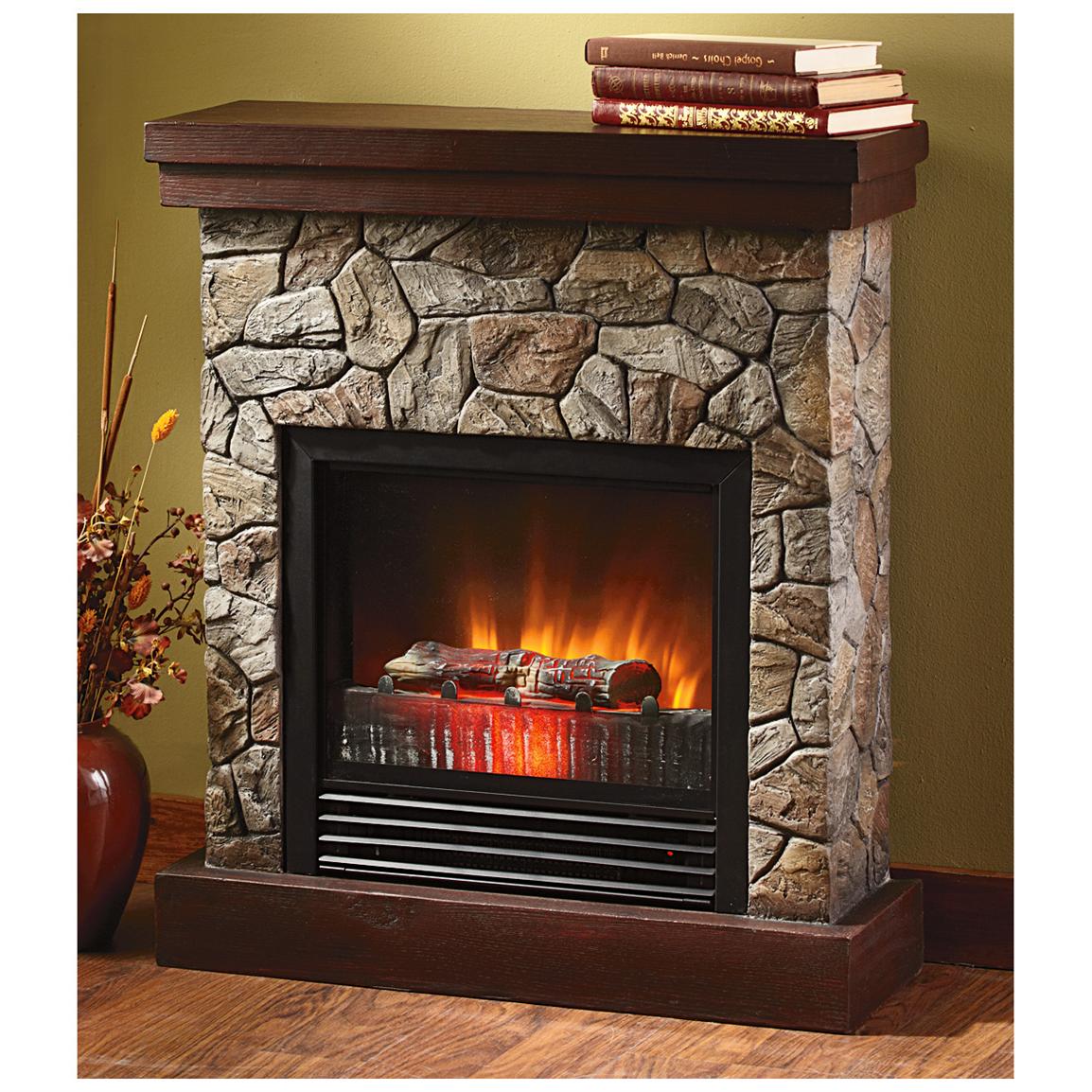 CASTLECREEK™ Electric quot;Stonequot; Fireplace Heater  227153, Fireplaces at Sportsmans Guide