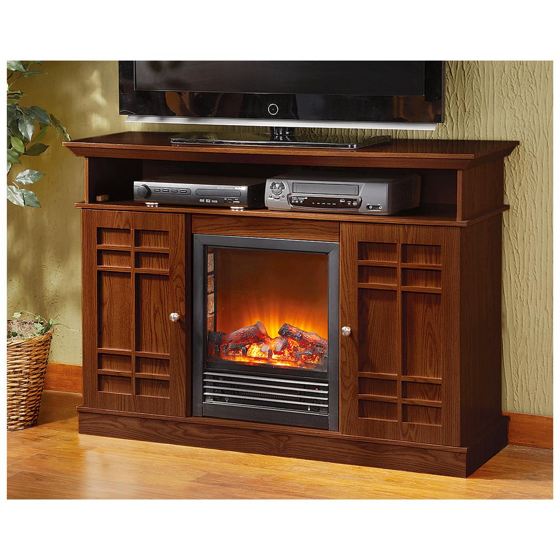 Castlecreek Media Stand Electric Fireplace 227155 Fireplaces At
