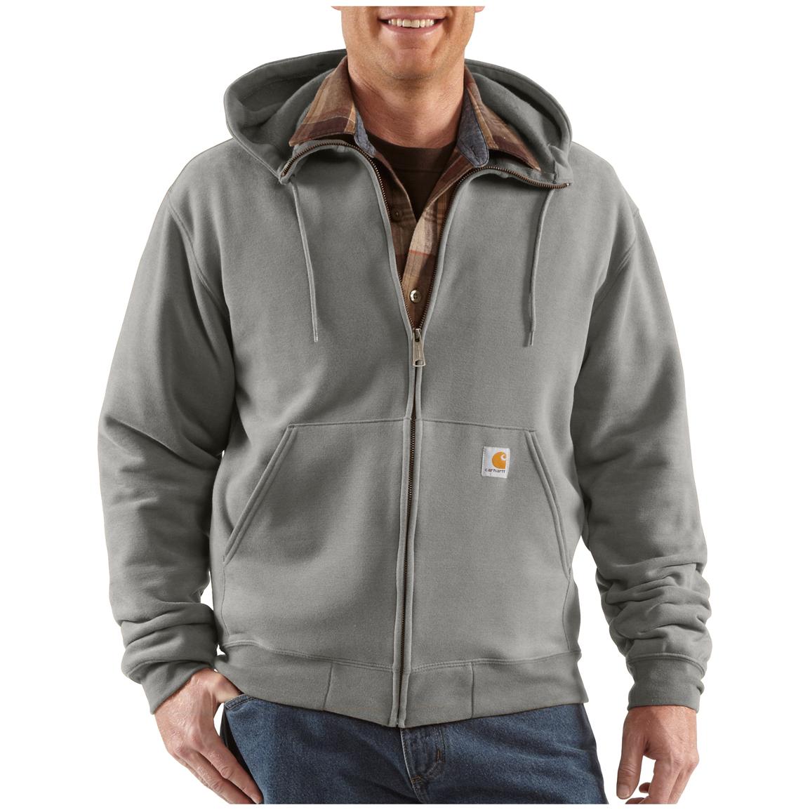 Carhartt® Brushed Fleece Hooded Full - zip Sweatshirt - 227235 ...