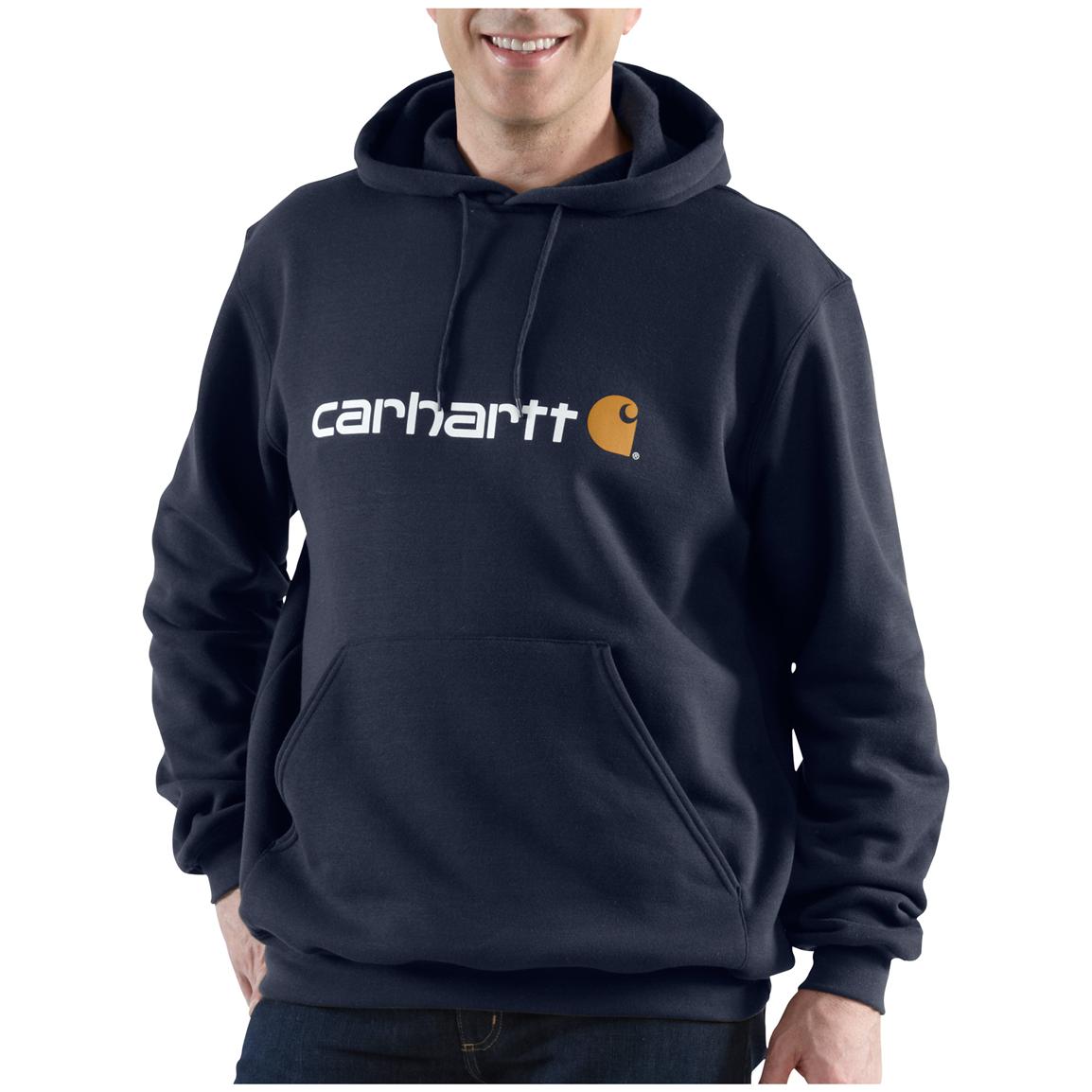 Carhartt® Midweight Logo Pullover Hooded Sweatshirt - 227236 ...