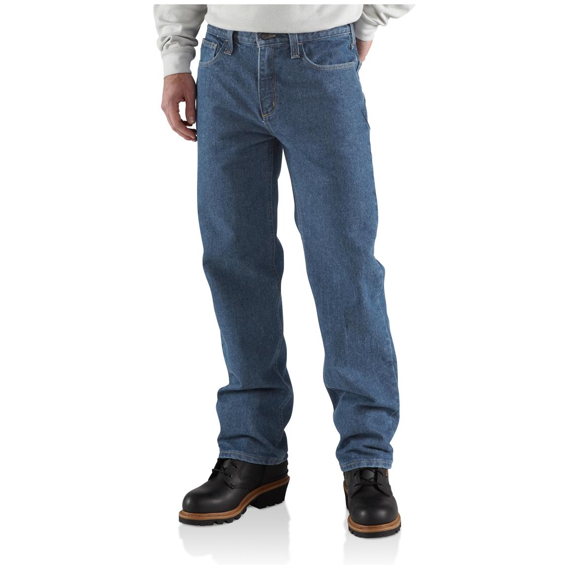 Men's Carhartt® Flame - resistant Relaxed Fit Utility Jeans - 227314 ...