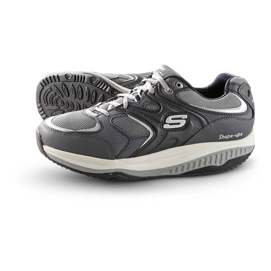 Men&#39;s Skechers® Shape - ups® XT™ Talas Walking Shoes, Navy / Silver - 227878, Running Shoes ...