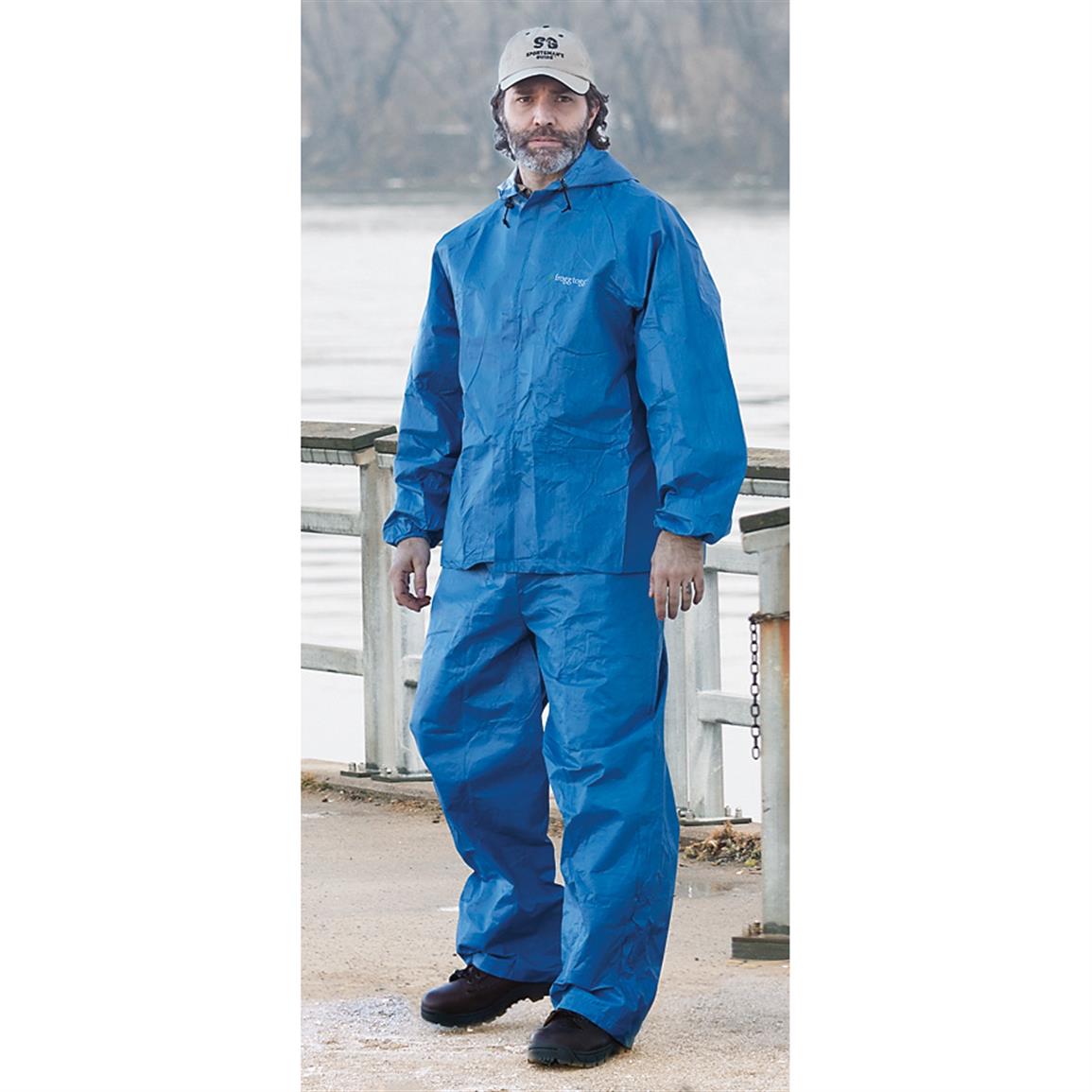 frogg toggs DriDucks Ultra-Lite Rain Suit, Men's, Medium, Blue