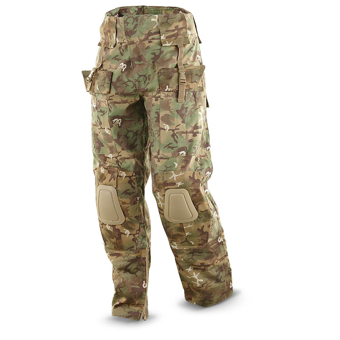 Mil-Tec Men's Military Surplus Arid Camo Warrior Pants, Woodland