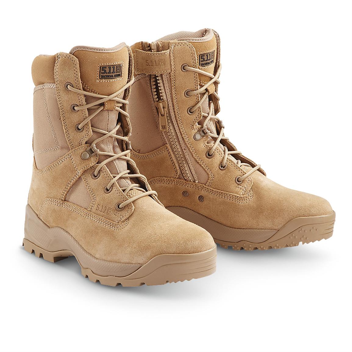 Men's 5.11 Tactical® ATAC 8" Side - zip Boots, Coyote Brown - 229004, Combat & Tactical Boots at ...