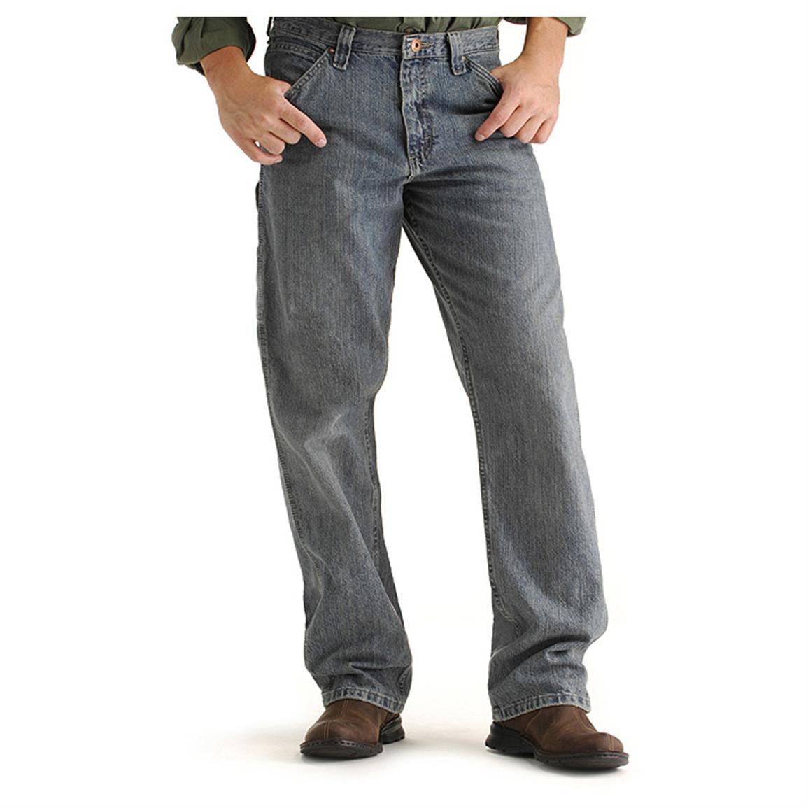 Men's Lee® Carpenter Utility Jeans, Worn Stone - 229230, Jeans & Pants ...