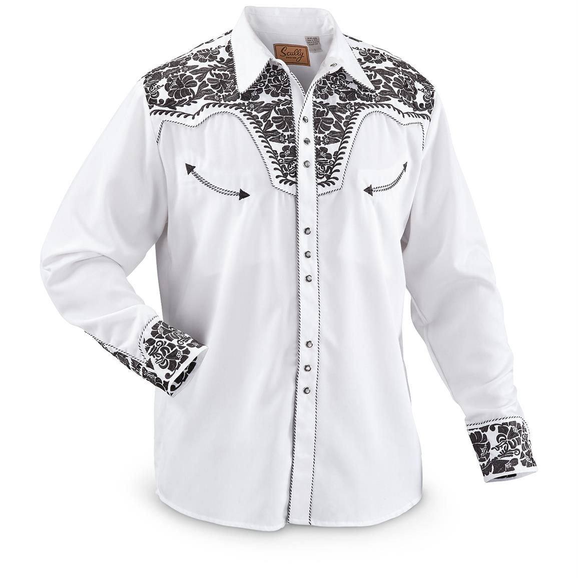 Scully Men's Embroidered Shirt - 229297, Shirts at Sportsman's Guide