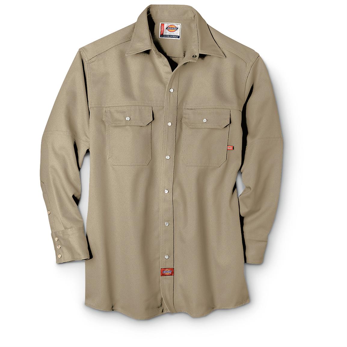 dickies snap shirt