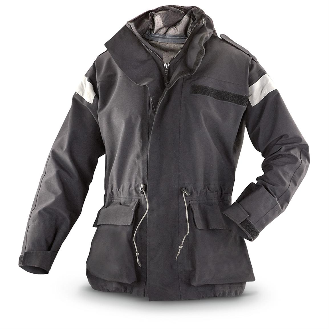 Used British Military Gore Tex® Jacket Black 230032 Camo Rain