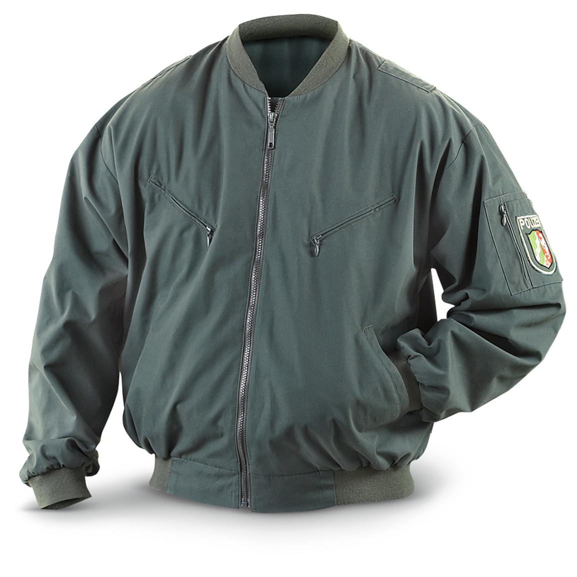 Used German Military Police Jacket, Dark Green - 230097, Uninsulated ...