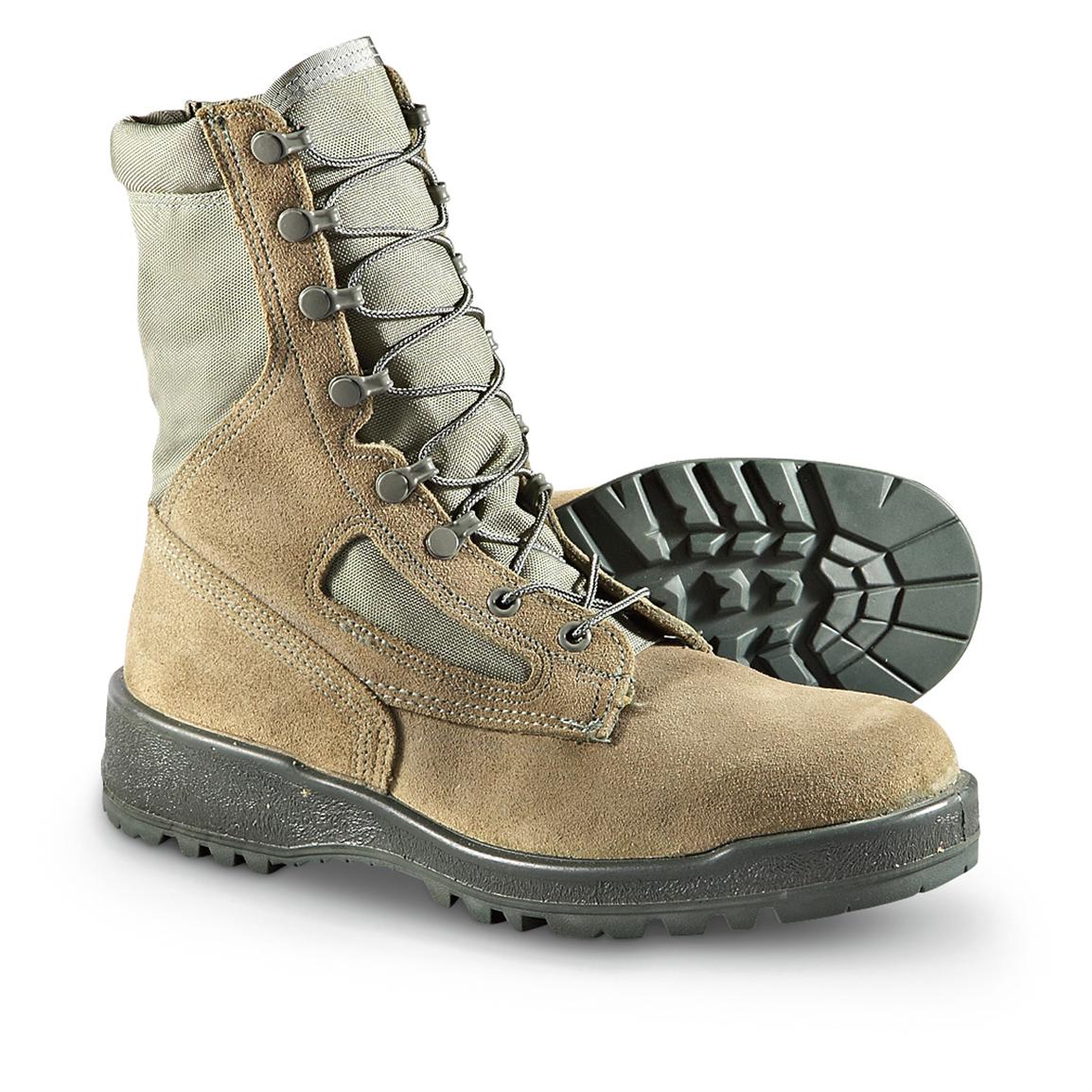 Men's Wellco™ HW Combat Boots, Sage - 230106, Combat & Tactical Boots ...