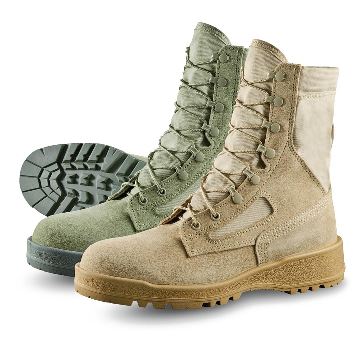 Men's Wellco® Hot Weather Flame - resistant Boots, Tan - 230107, Combat ...