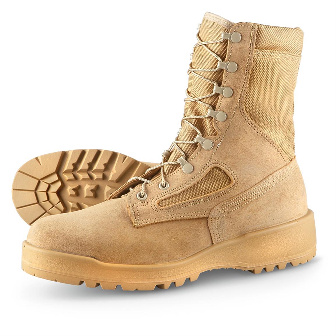 tan steel toe boots