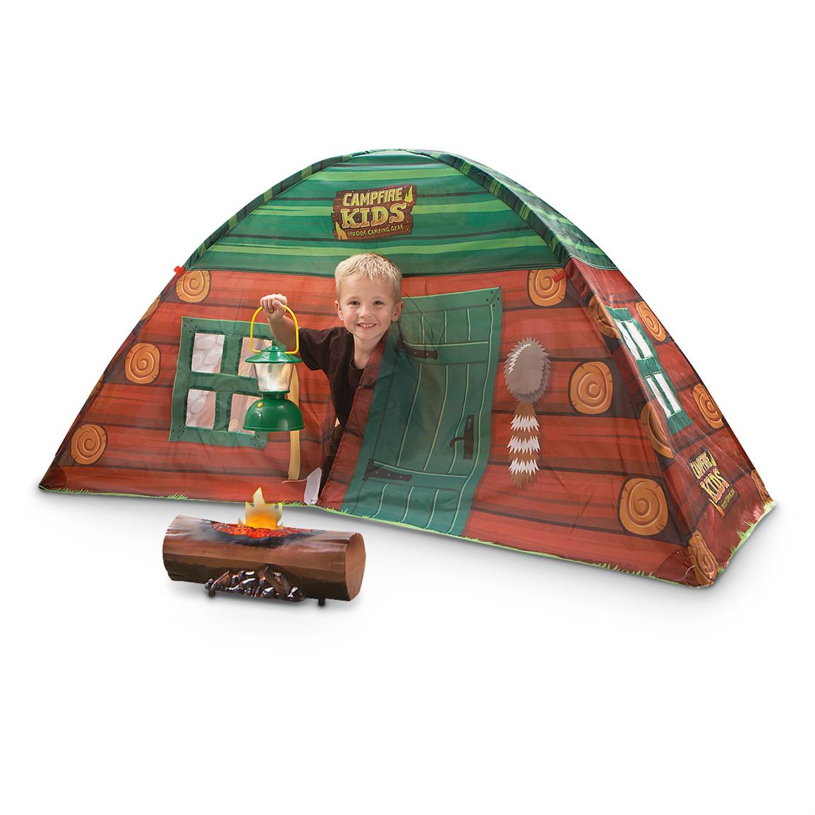 Campfire Kids™ Log Cabin Tent - 230671, Toys at Sportsman's Guide