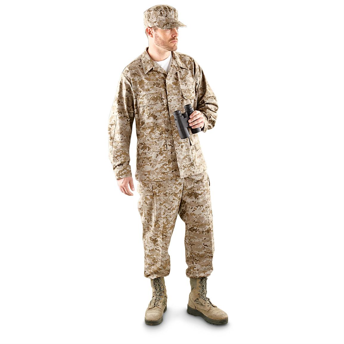 HQ ISSUE™ Military Style Ripstop BDU Cap Digital Desert Camo 