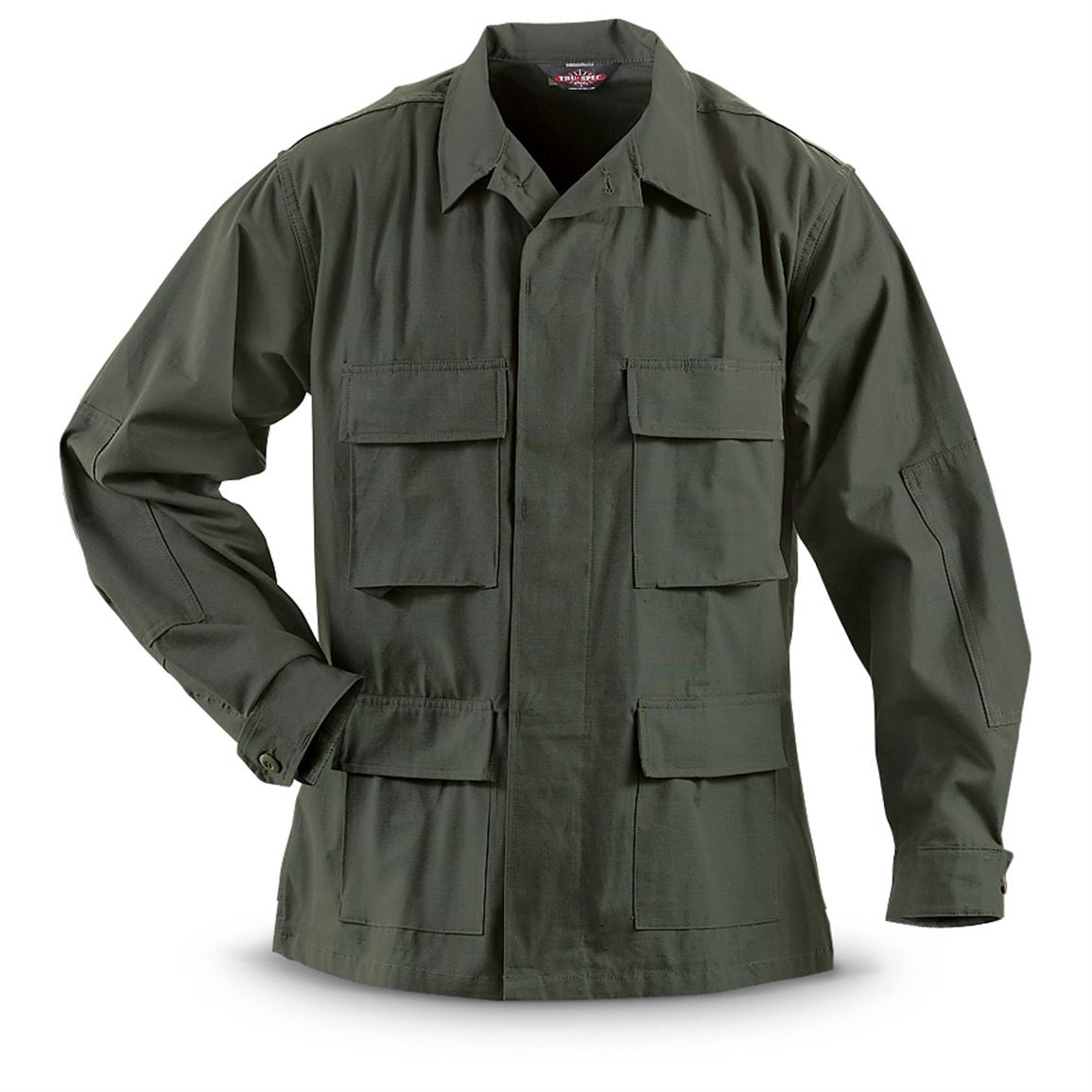 HQ ISSUE™ BDU Military-style Shirt, Olive Drab - 230712, Shirts at ...