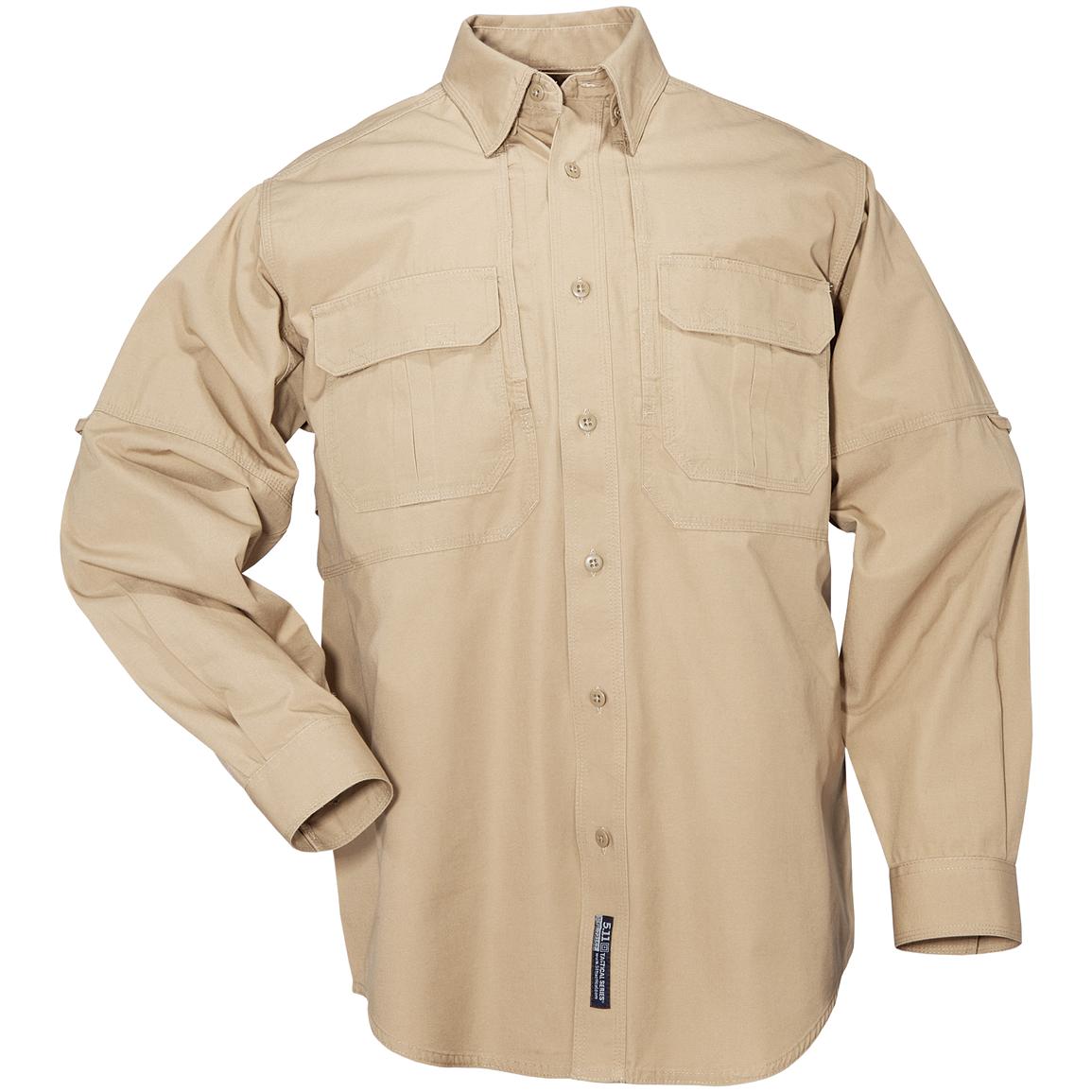 Men's 5.11 Tactical® Long - sleeve Cotton Shirt - 230747, Tactical ...