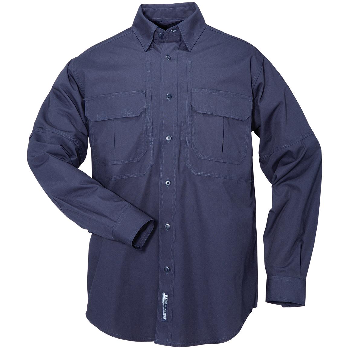Men's 5.11 Tactical® Long - sleeve Cotton Shirt - 230747, Tactical ...