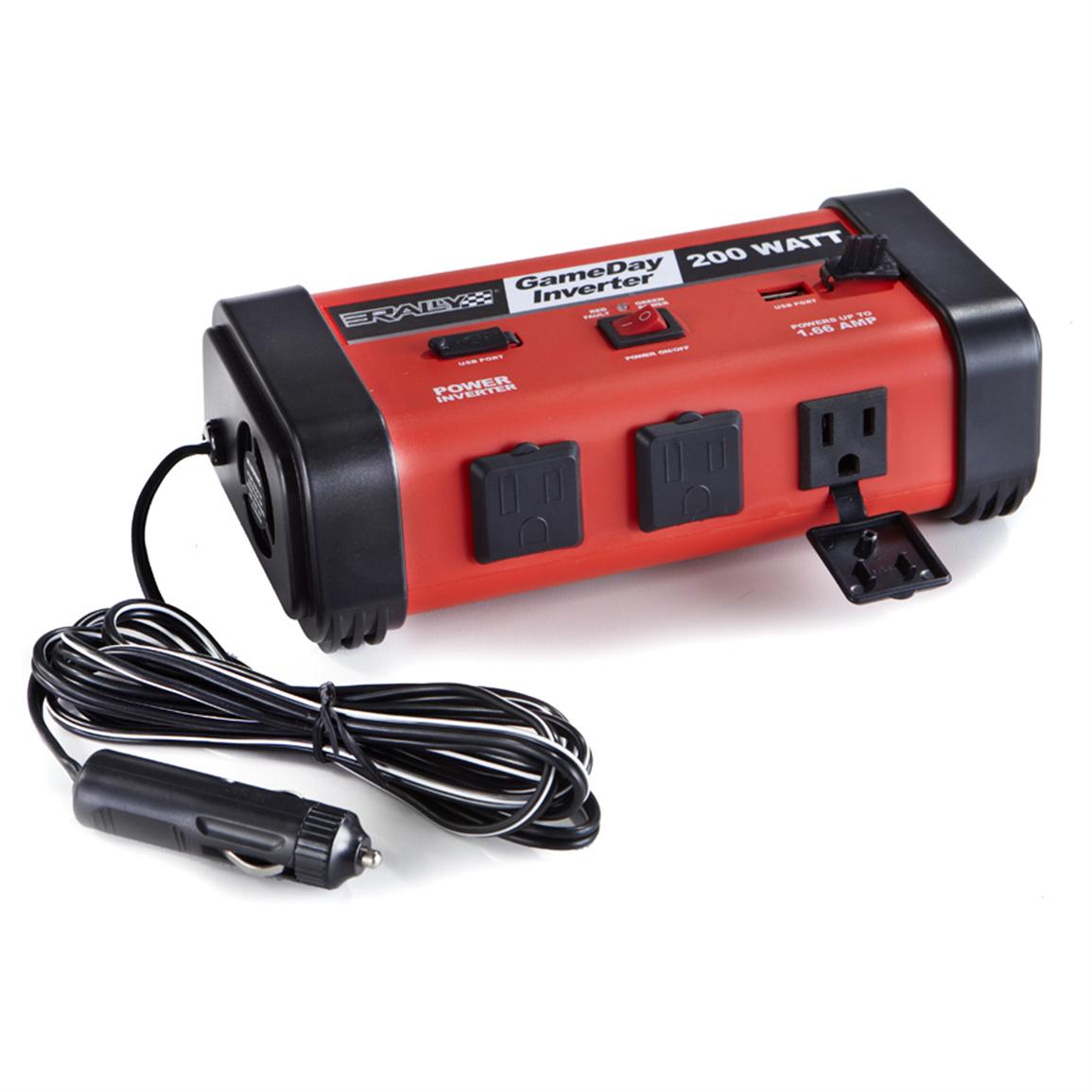Rally® 200 watt Gameday Power Inverter 230865, Power Inverters at
