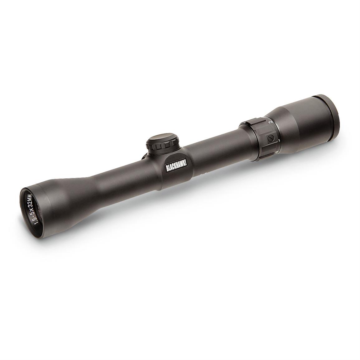 BLACKHAWK!® 1.5 5x32 mm .223 Ballistic X Reticle Scope, Matte Black