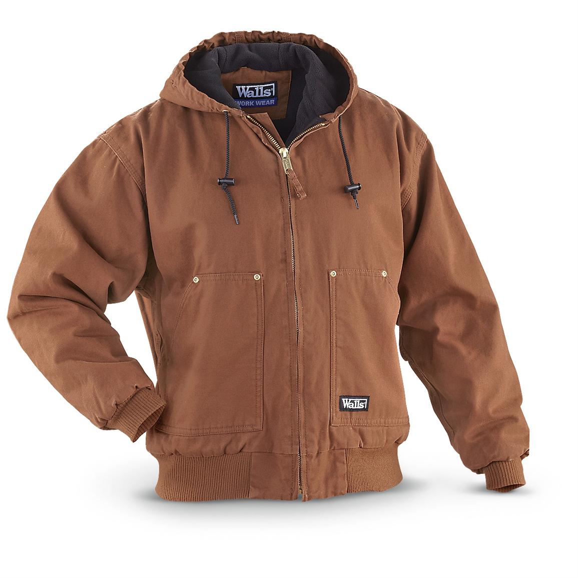 Walls® Insulated Washed Duck Jacket, Chestnut - 231210, Insulated ...