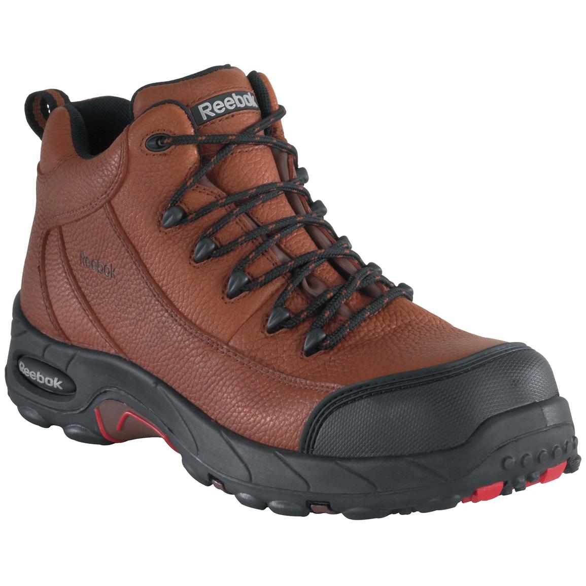 Men's WATERPROOF Reebok® Composite Safety Toe Sport Hikers, Brown