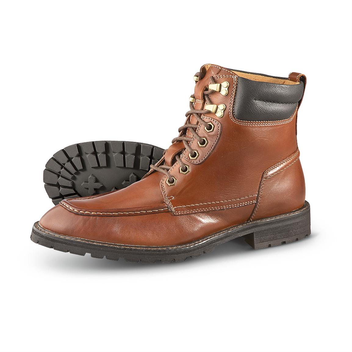 Men's Florsheim® Gladwin Moc - toe Boots, Brown - 231949, Casual Shoes ...