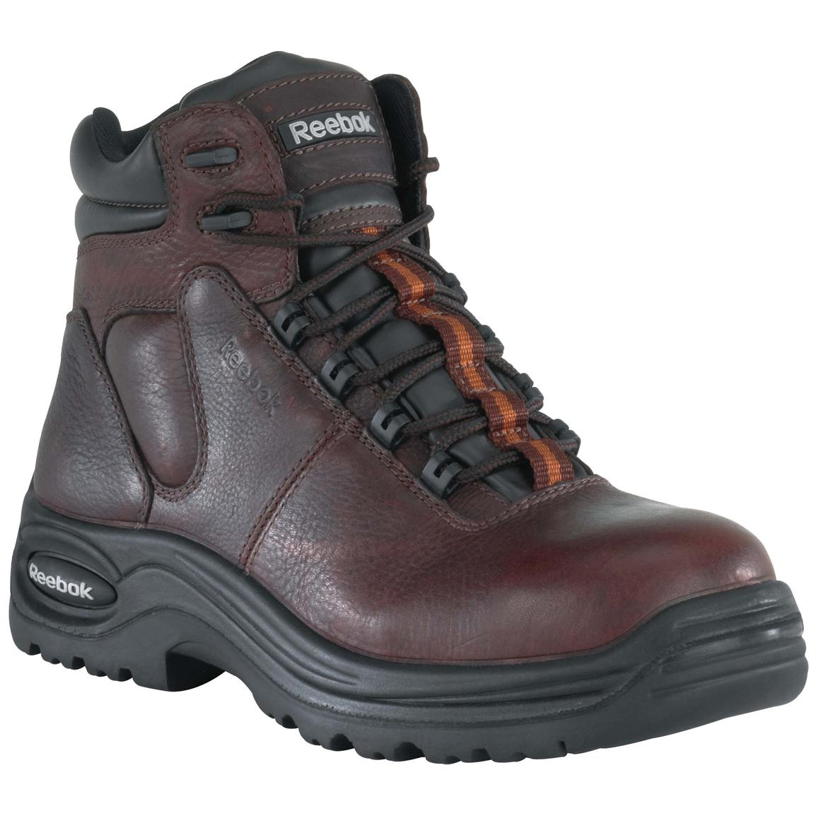 Women's Reebok 6 inch Composite Safety Toe Sport Boots, Dark Brown