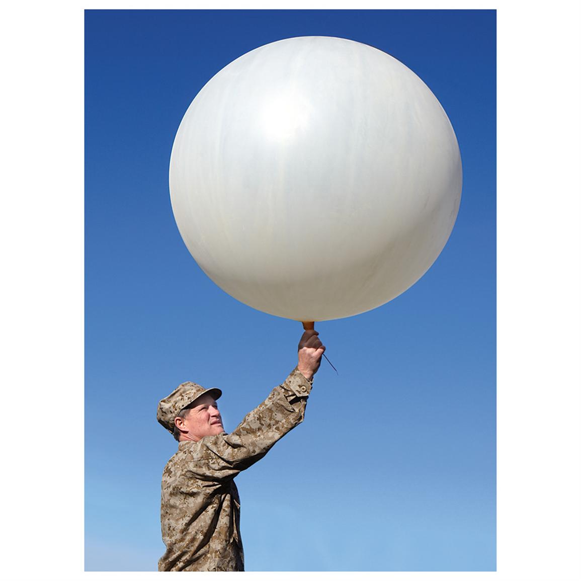 New U.S. Military Weather Balloon, Beige; 6 foot diameter inflated