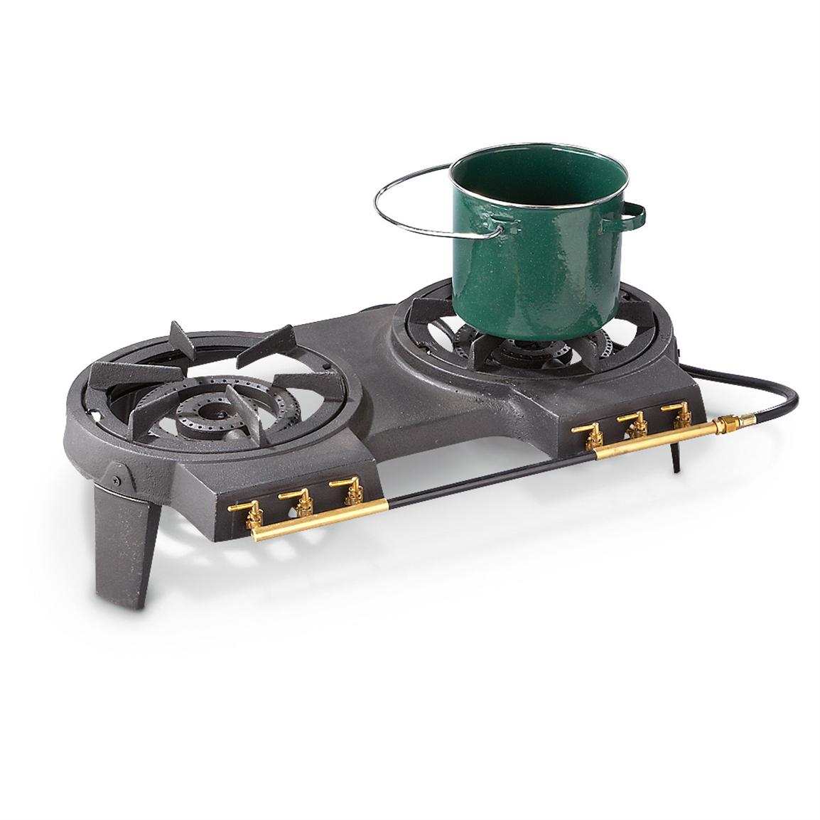  Two Burner Propane Camp Stove for Small Space