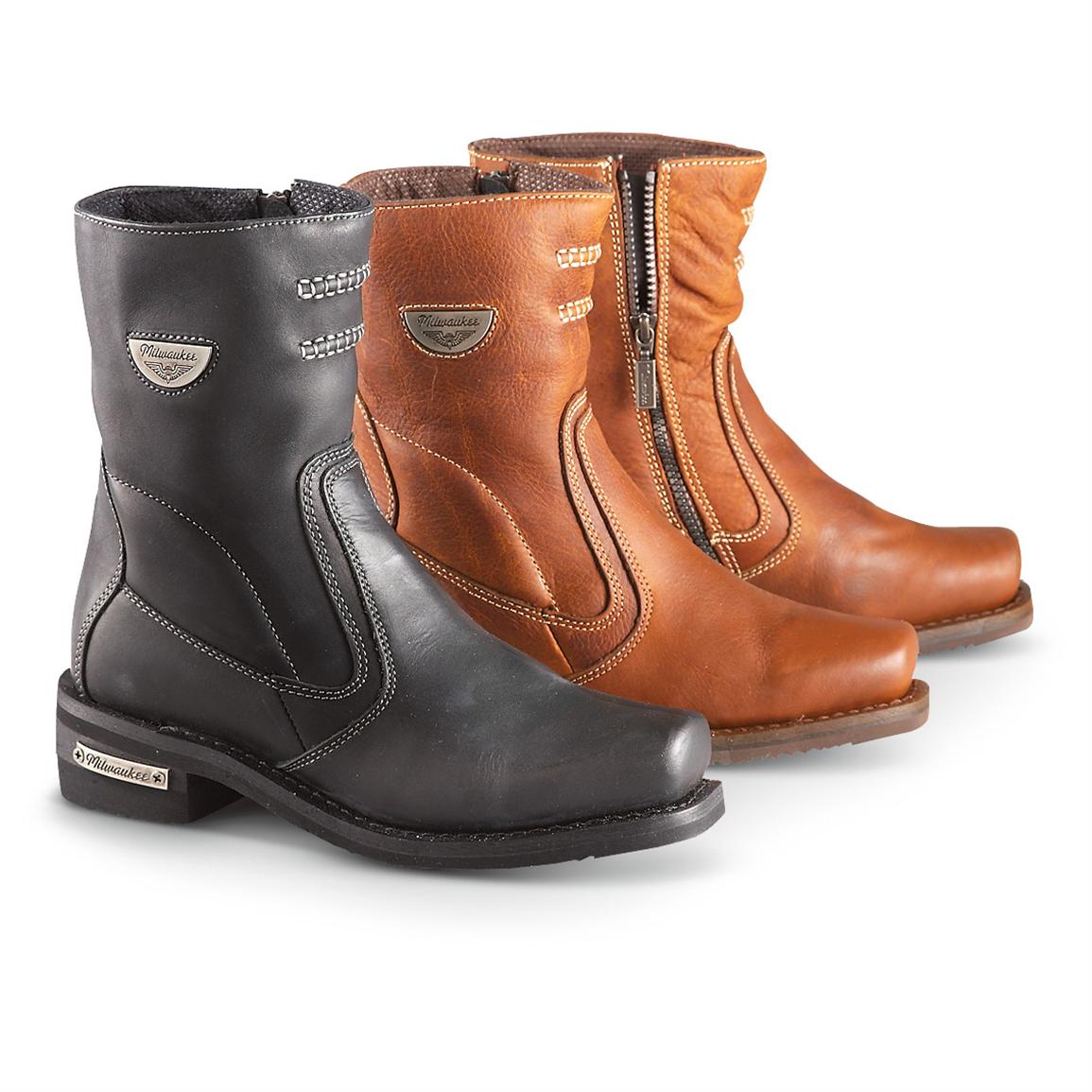 Women&#39;s Milwaukee® Shifter Motorcycle Boots - 232412, Motorcycle & Biker Boots at Sportsman&#39;s Guide