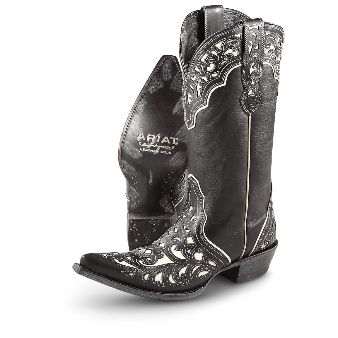 womens black ariat boots