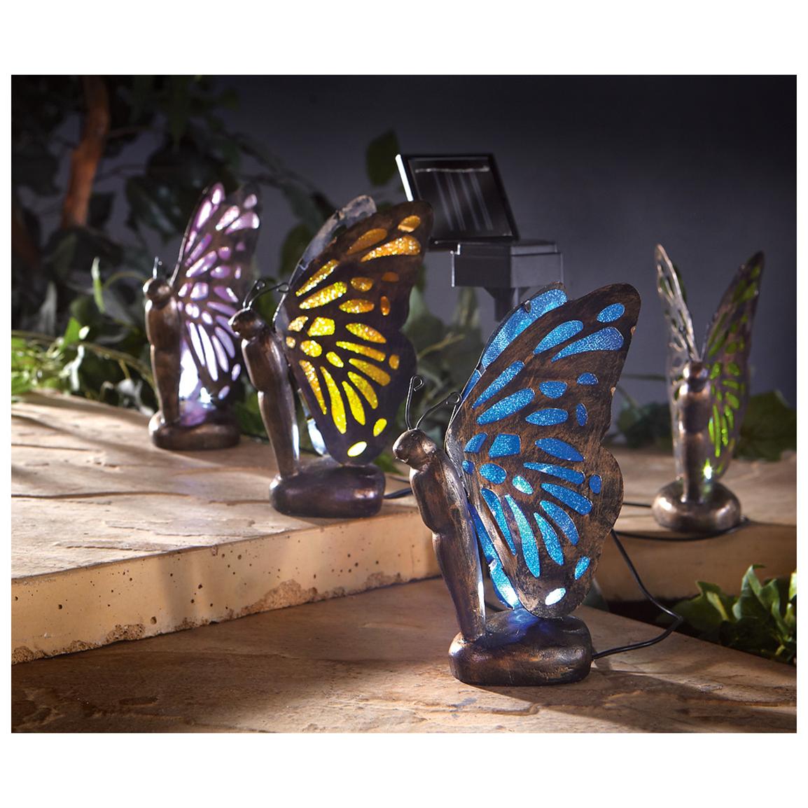 CASTLECREEK Butterfly Solar Lights - 233715, Solar ...