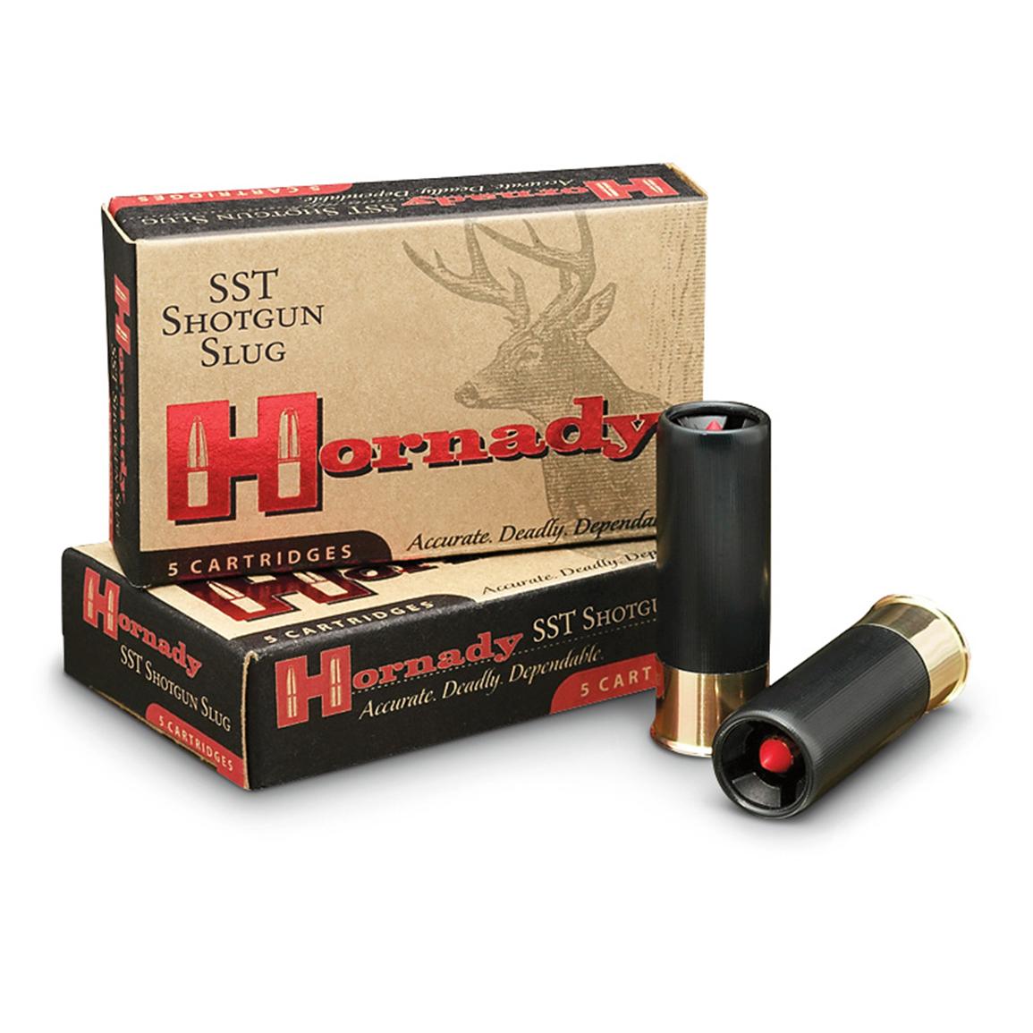 5 rounds of Hornady® SST® Lite 12 Gauge 2 3/4" Shotgun Slugs