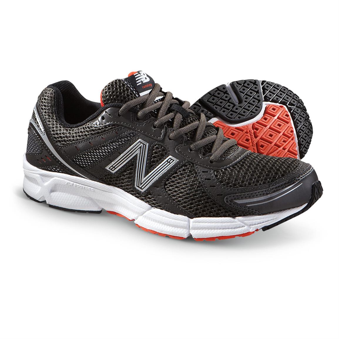 Men's New Balance® 470 Athletic Shoes, Black / Silver - 234518, Running ...