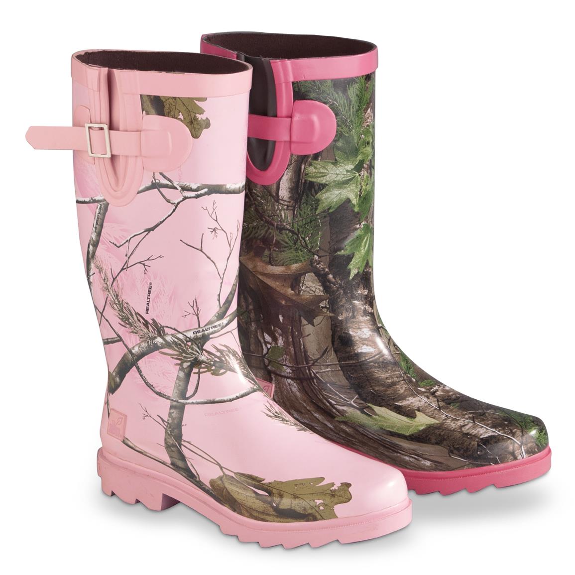 hot pink rubber boots