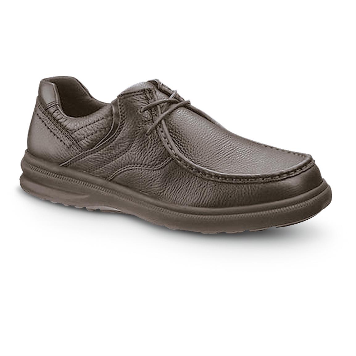 Men's Hush Puppies® Burke Oxford Shoes, Dark Brown - 234788, Casual ...