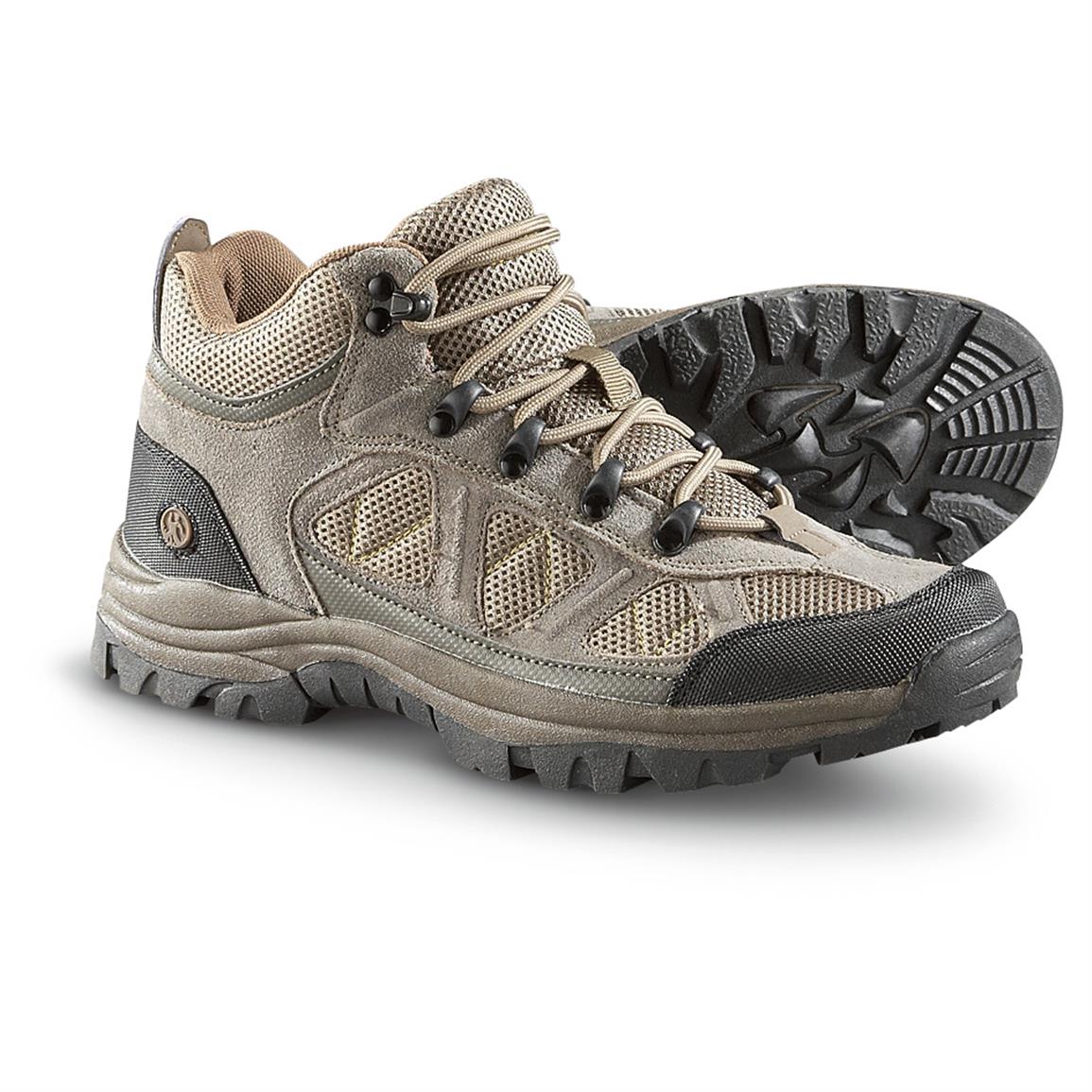 Men's Northside Caldera Hiking Boots, Stone / Yellow - 234793, Hiking ...