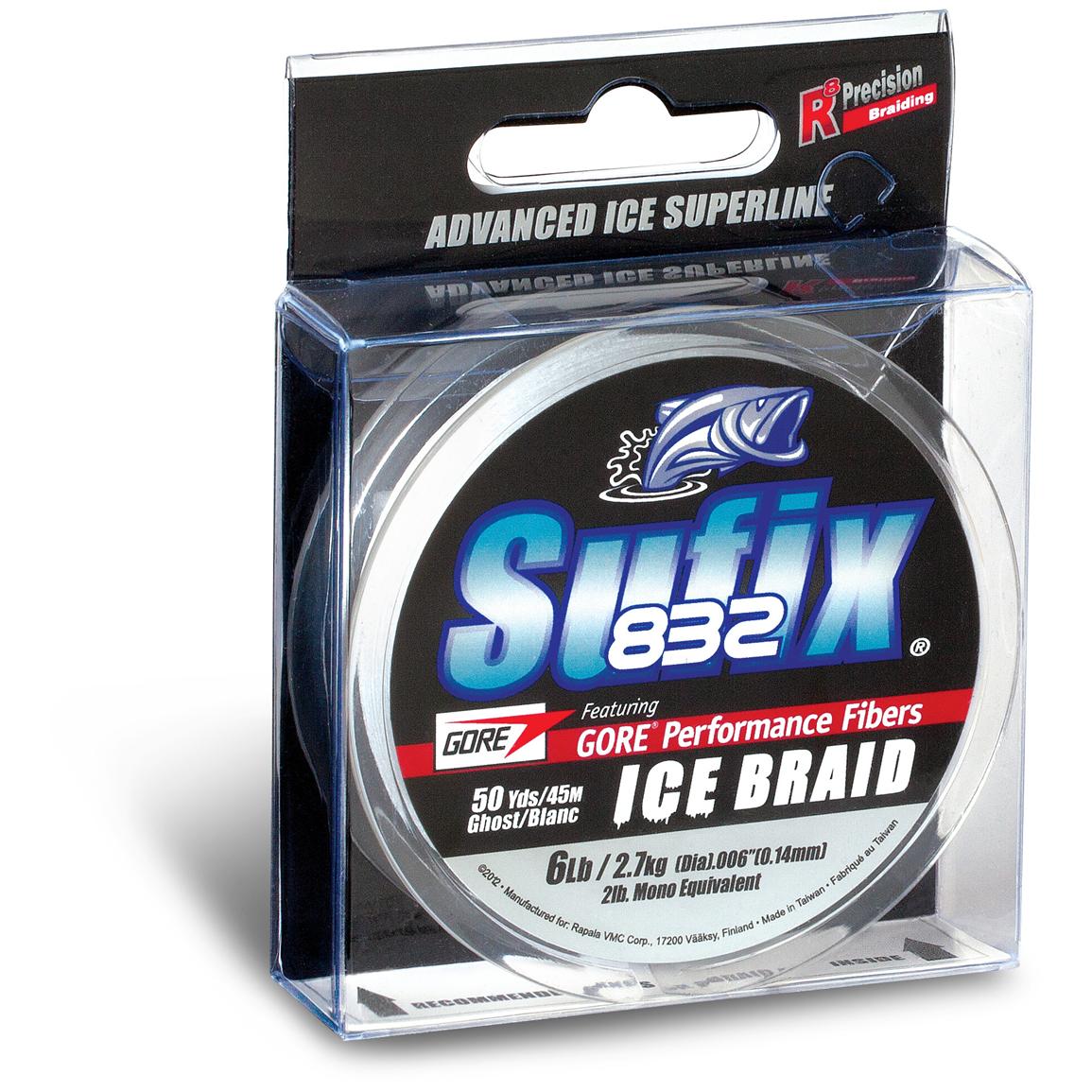 50 yds. Sufix® 832 Ghost Ice Braid Ice Fishing Line