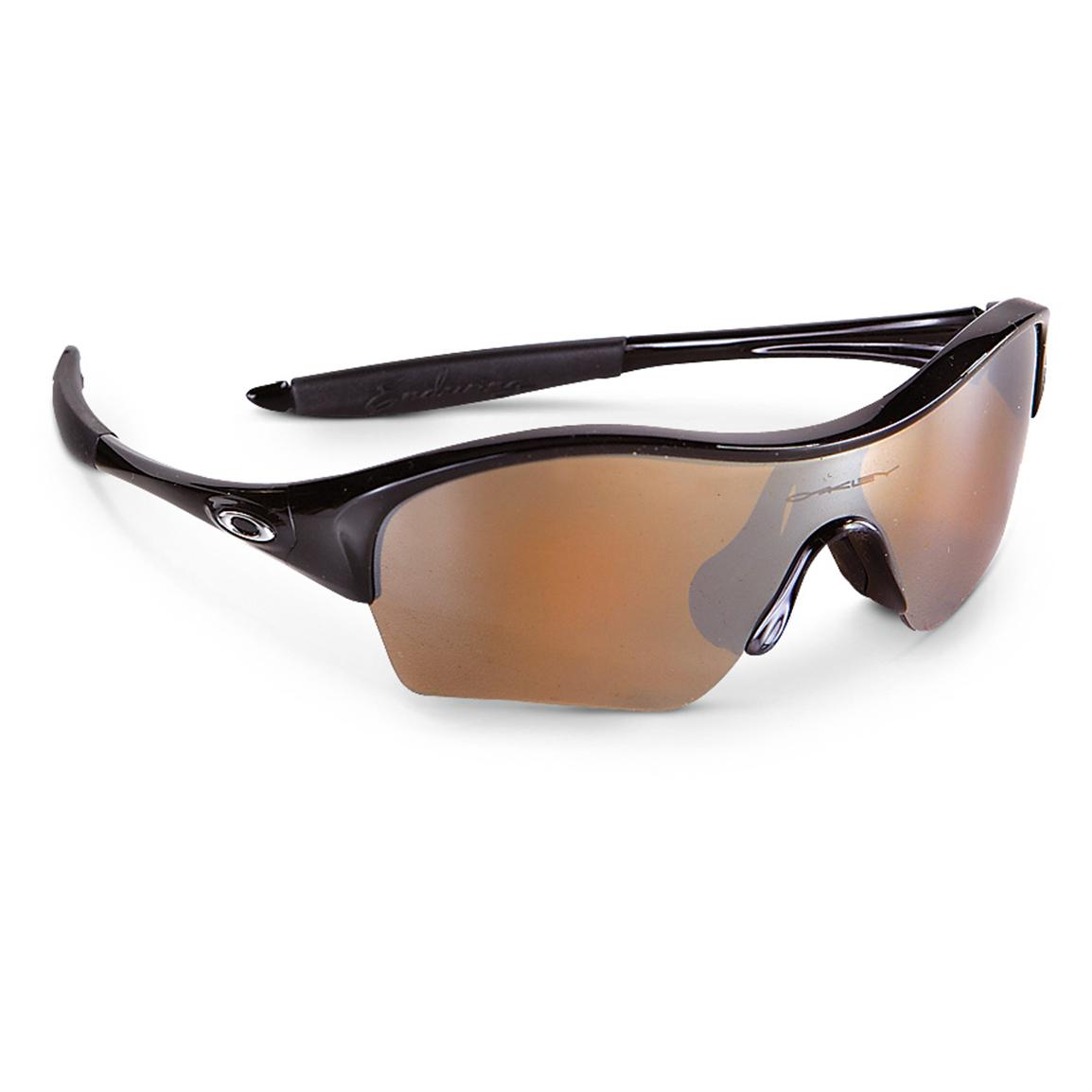 Women&#39;s Oakley® Edge Polarized Sunglasses, Black Frame / Tungsten Iridium Lens - 235389 ...