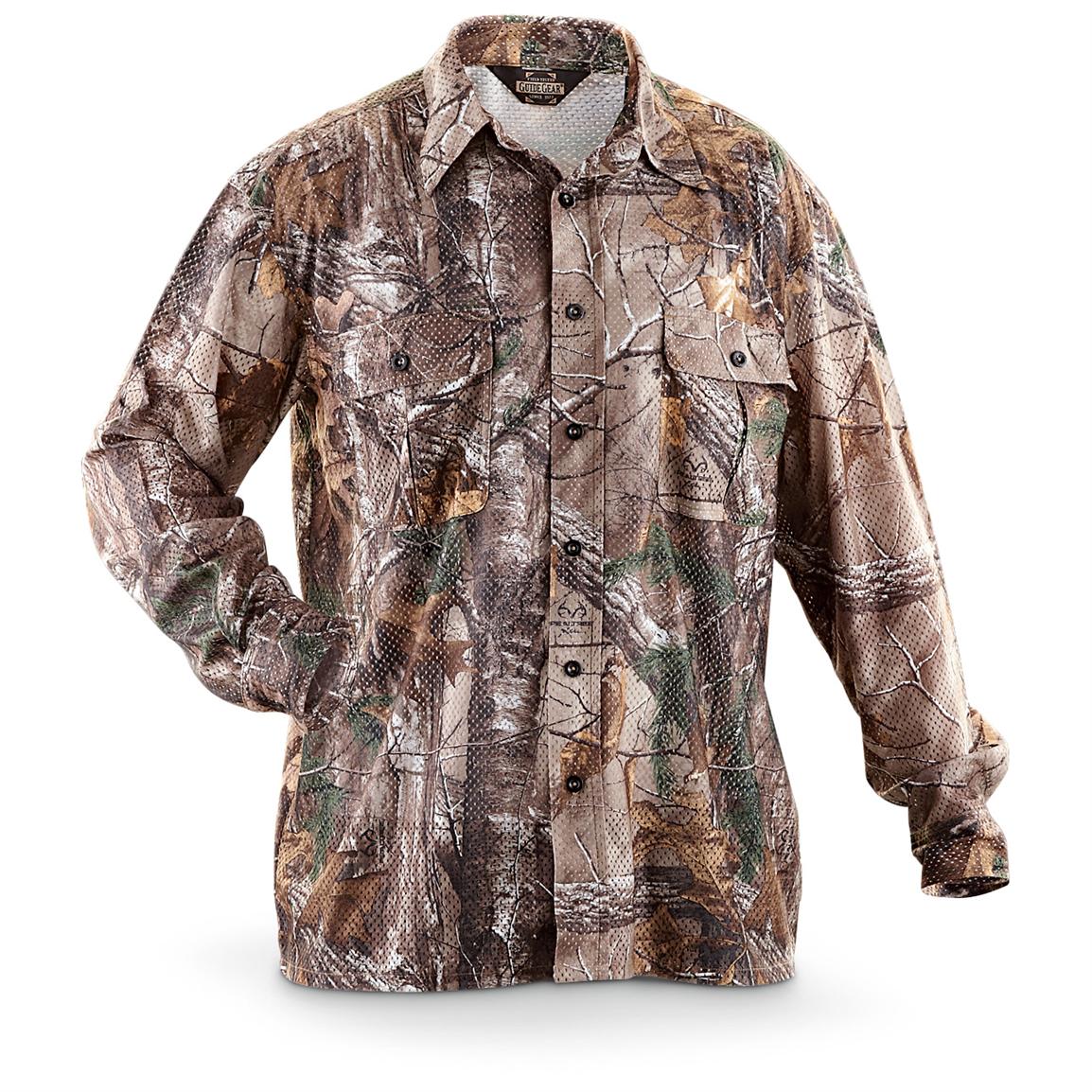 Guide Gear® Airmesh Realtree Xtra® Long-sleeved Camo Hunting Shirt ...