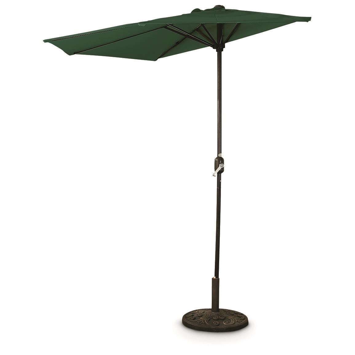 CASTLECREEK 8' Half Round Patio Umbrella - Patio Umbrellas at Sportsman's Guide
