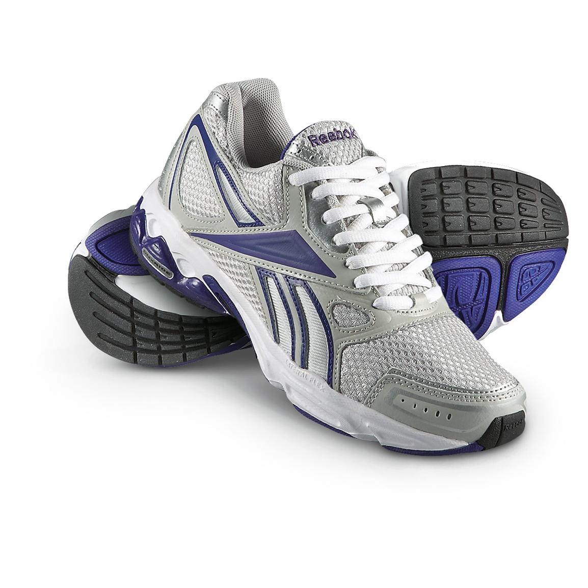 Womens Reebok® Instant Cross Trainers Silver Purple White