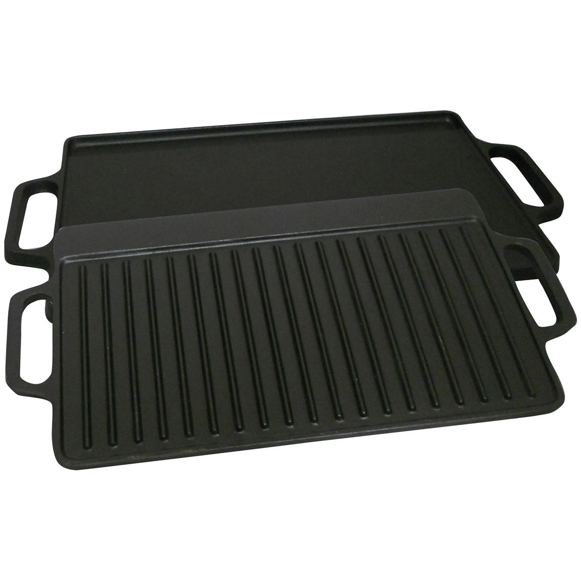 King Kooker 14x28" Cast Iron Two-Sided Griddle