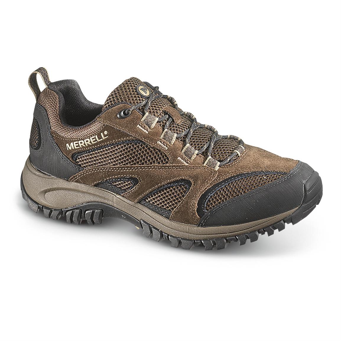 Men's Merrell® Phoenix Ventilated Low Hiking Boots, Chocolate - 235931 ...
